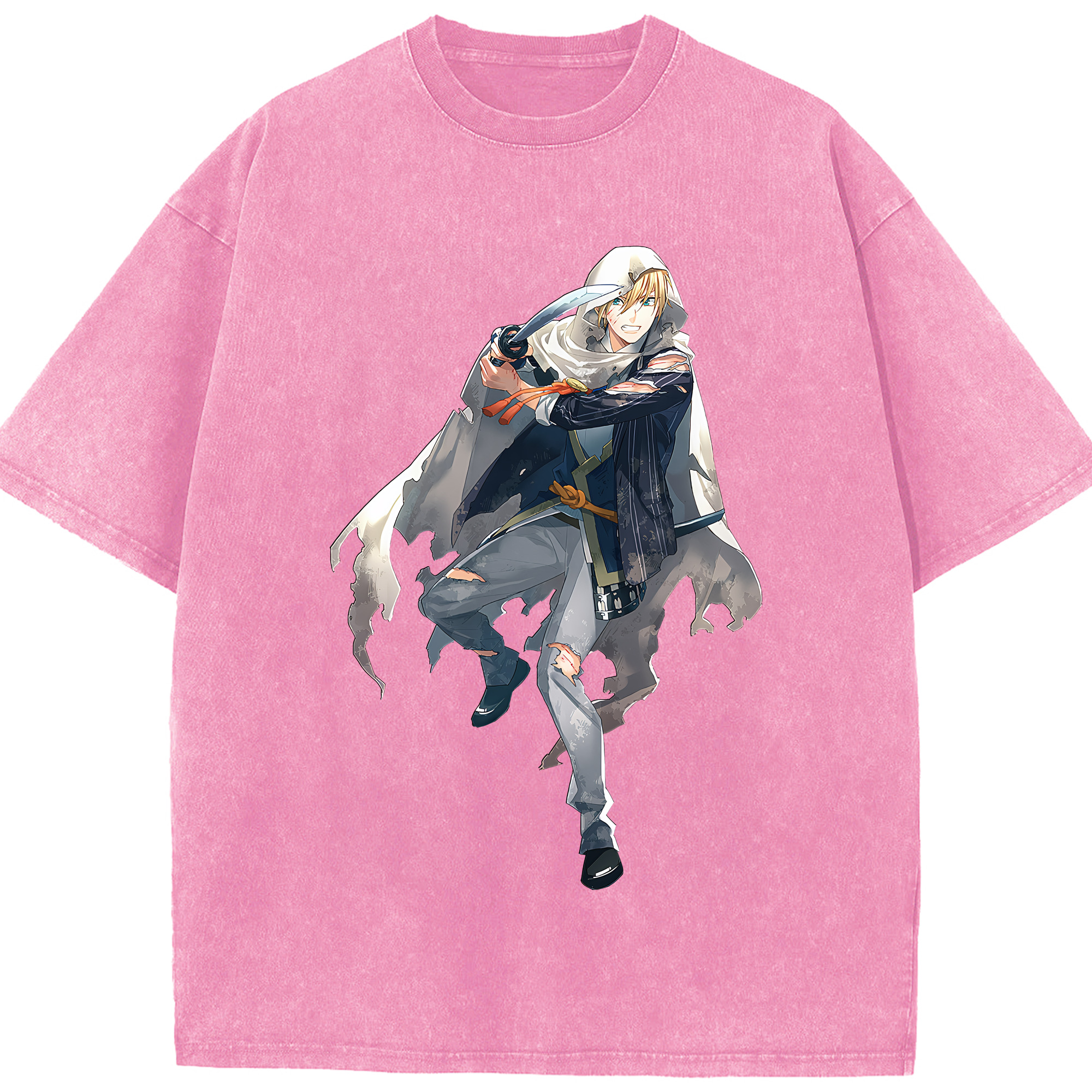 （画像用） 刀剣乱舞 Touken Ranbu 綿100% ヴィンテージ風 半袖Tシャツ（フロントプリント）
